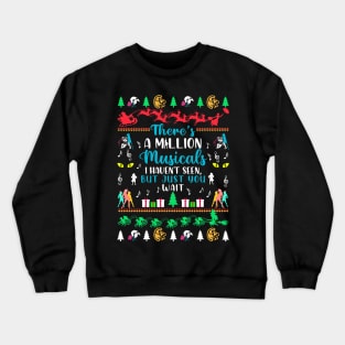 Broadway Theatre Ugly Christmas Crewneck Sweatshirt